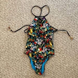 Sexy Nanette Lepore bathing suit one piece fruit